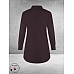 PLUS BASICS Blouse Long Prune